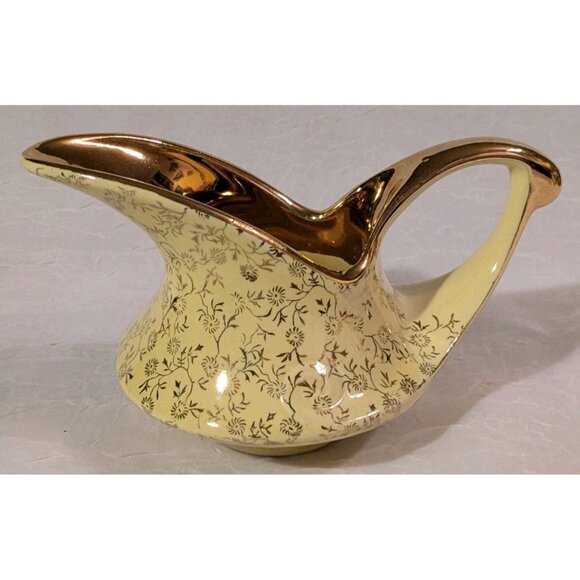 22 Kt Gold Sugar Bowl Creamer Salt & Pepper Shaker MCM Guaranteed Yellow Vtg USA - Picture 6 of 16